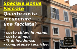 Bonsu facciate, quanto costa ristrutturare una facciata